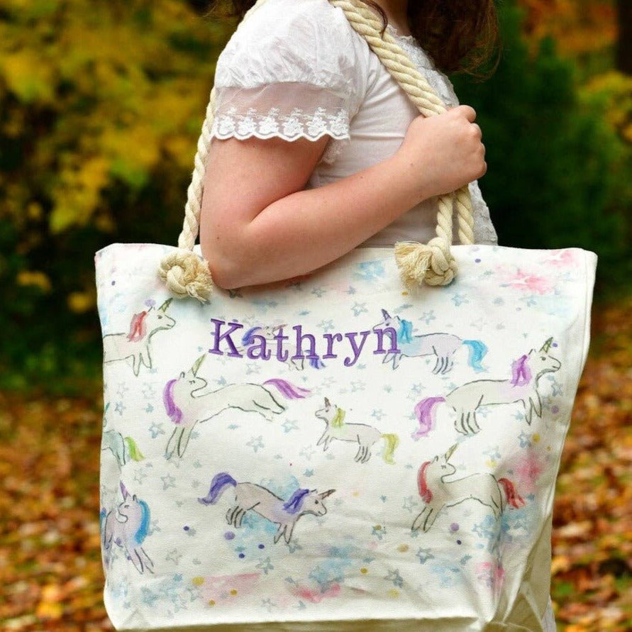 Unicorn Tote - Personalizaition Available - Magnolia BabyBag