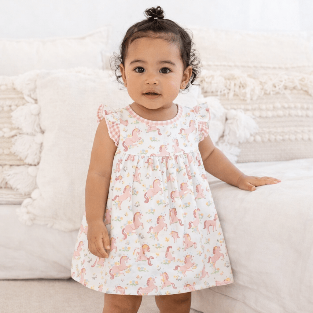 Unicorn's Meadow Dress - Magnolia BabyDress