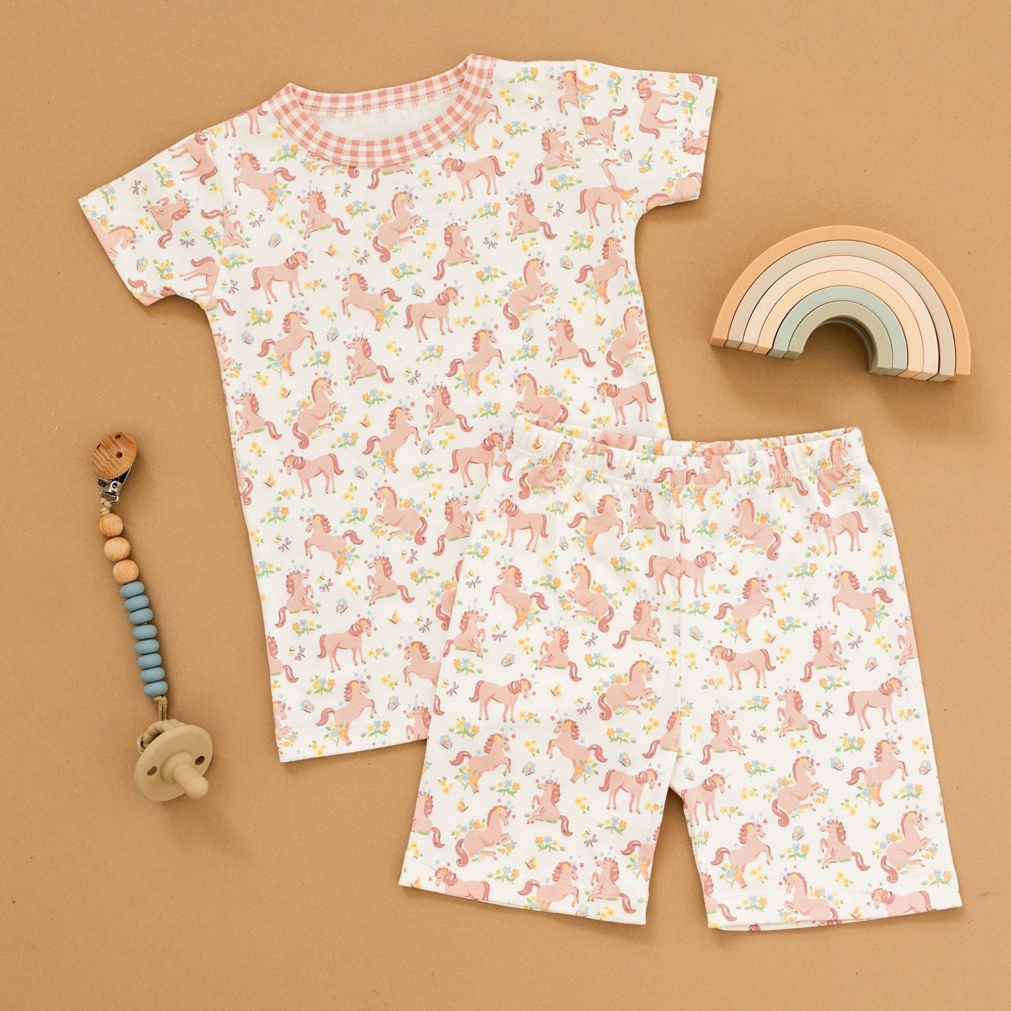 Unicorn's Meadow Short Pajamas - Magnolia BabyShort Pajamas