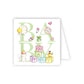 Unisex Baby Gift Enclosure Card - Green
