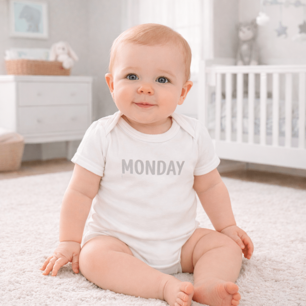 Unisex Days of the Week Bodysuit Gift Set