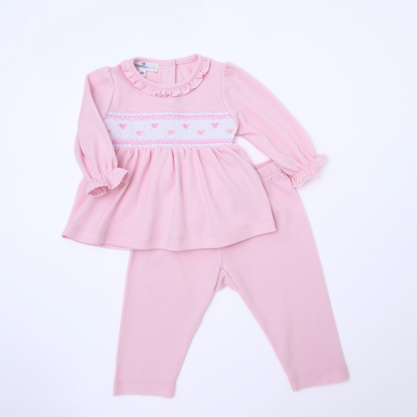 Valentine's Classics Smocked 2pc Pant Set - Magnolia Baby2pc Pant Set
