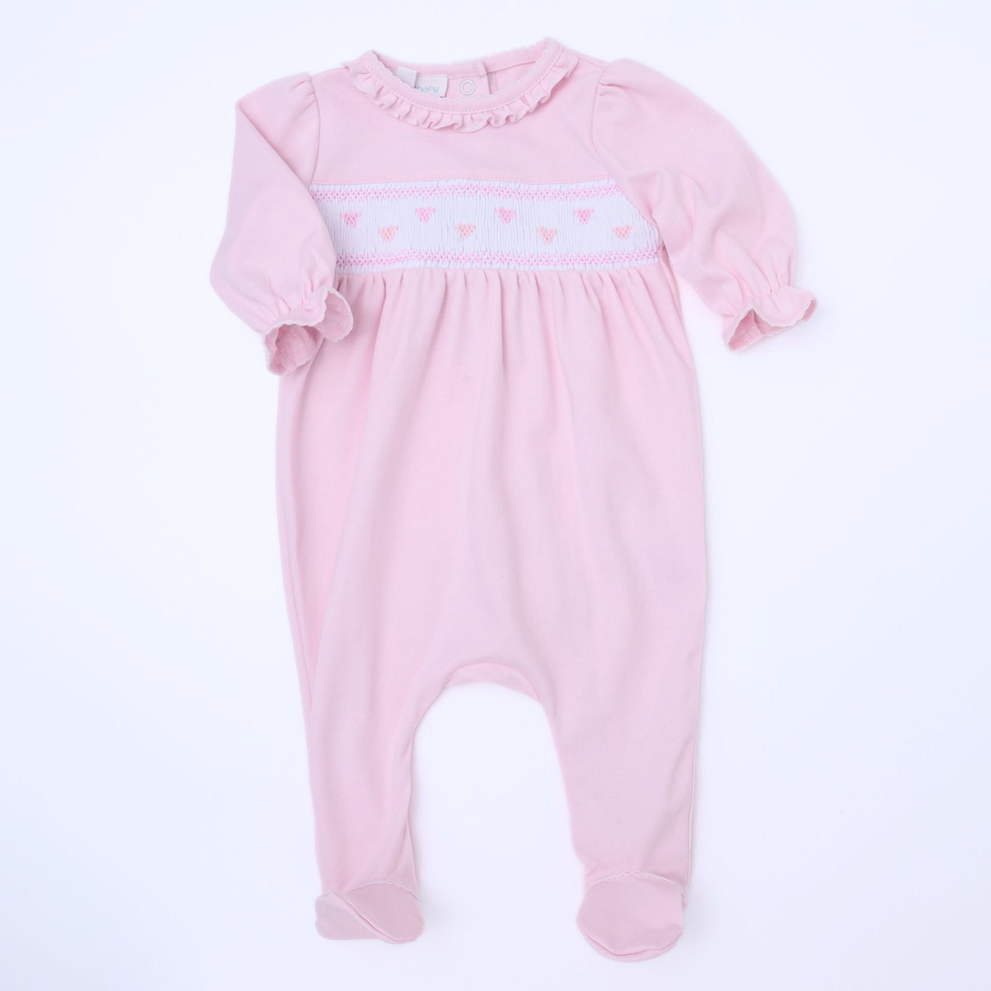 Valentine's Classics Smocked Footie - Magnolia BabyFootie