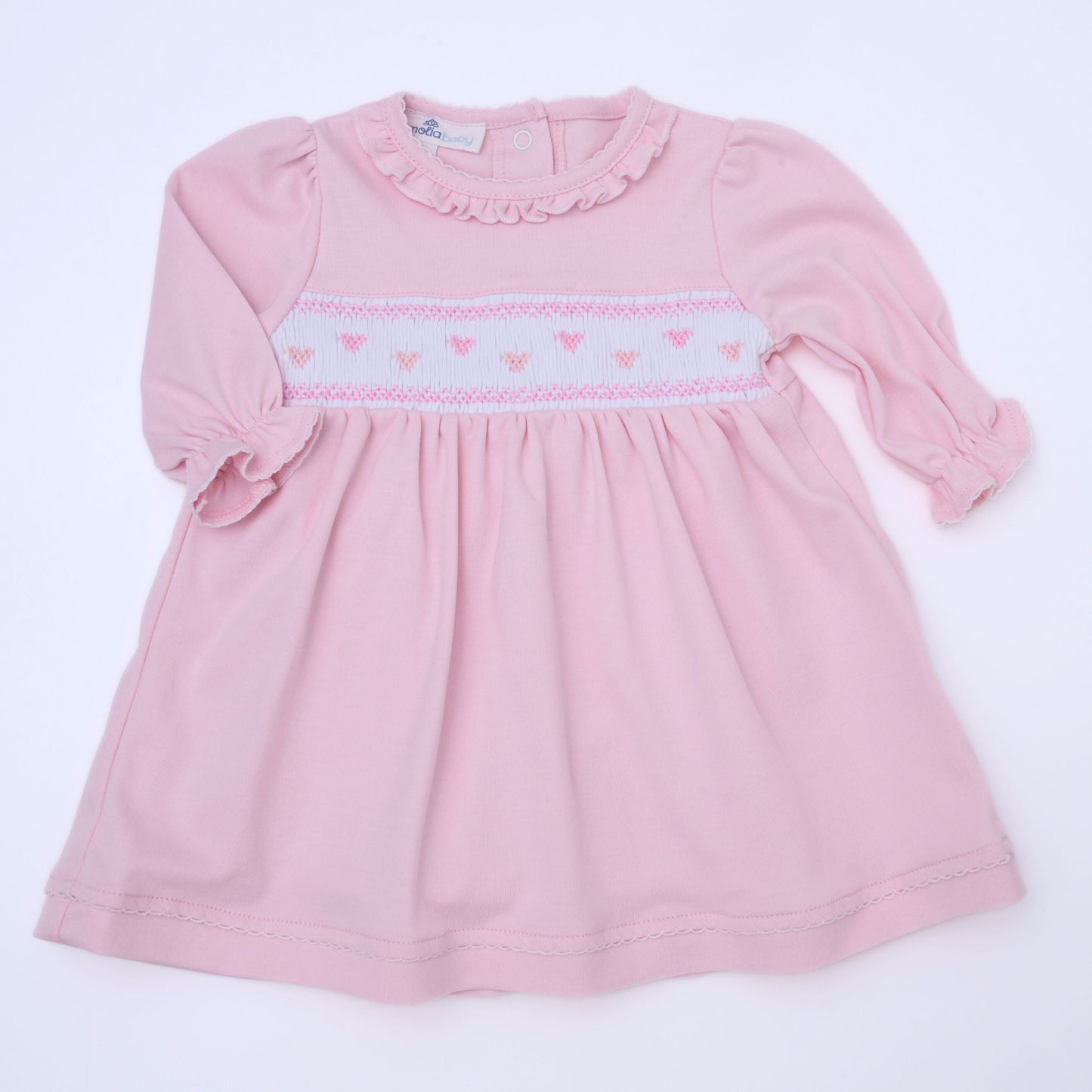 Valentine's Classics Smocked Long Sleeve Dress - Magnolia BabyDress
