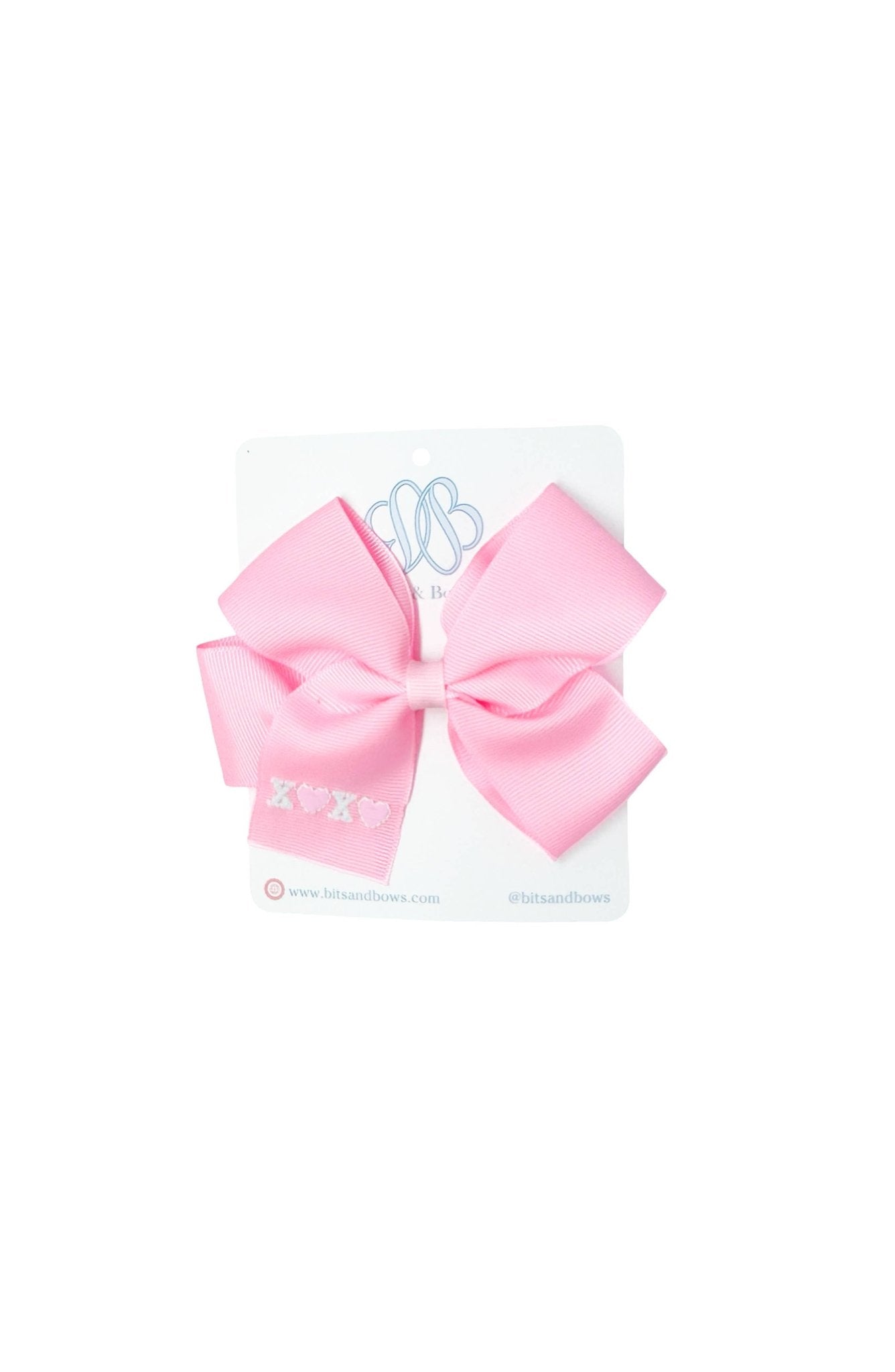 Valentine's Day XOXO Hair Bow (Pink, Hot Pink) - Magnolia BabyBow