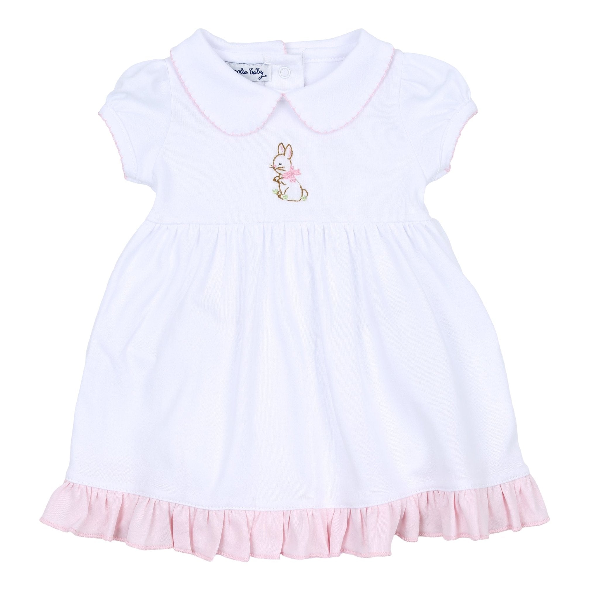 Vintage Bunny Collared Dress Set - Pink - Magnolia BabyDress
