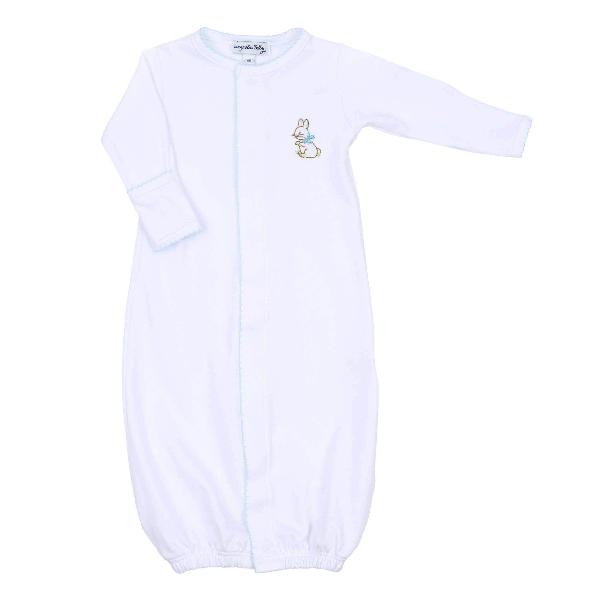Vintage Bunny Converter - Blue - Magnolia BabyConverter Gown