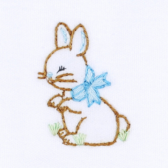 Vintage Bunny Converter - Blue - Magnolia BabyConverter Gown