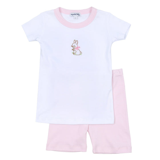 Vintage Bunny Short Pajamas - Pink - Magnolia BabyShort Pajamas