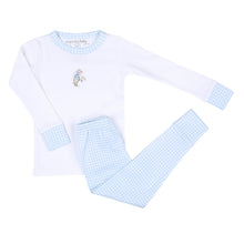  Vintage Cowboy & Cowgirl Blue Infant/Toddler Long Pajamas - Magnolia BabyLong Pajamas