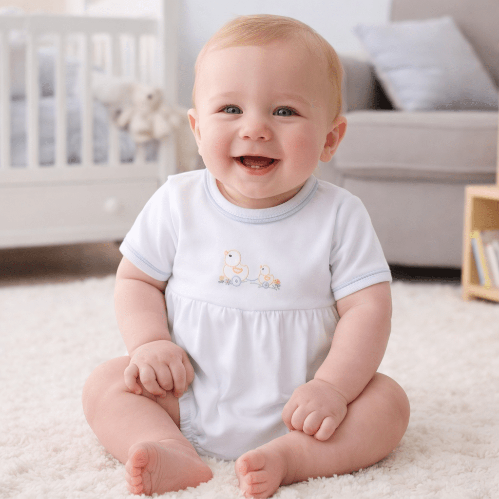 Vintage Duckie Pulltoy Bubble - Light Blue - Magnolia BabyBubble