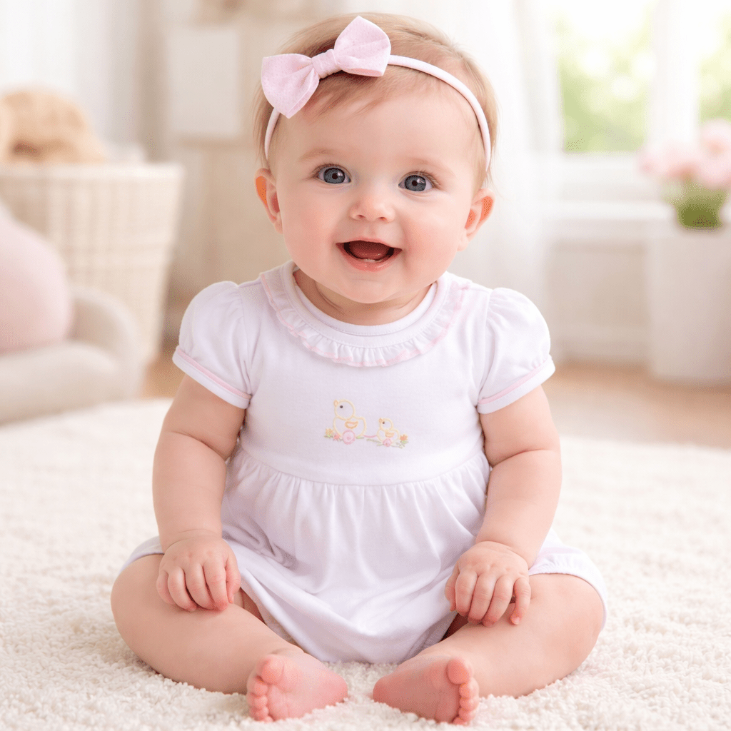 Vintage Duckie Pulltoy Bubble - Pink - Magnolia BabyBubble