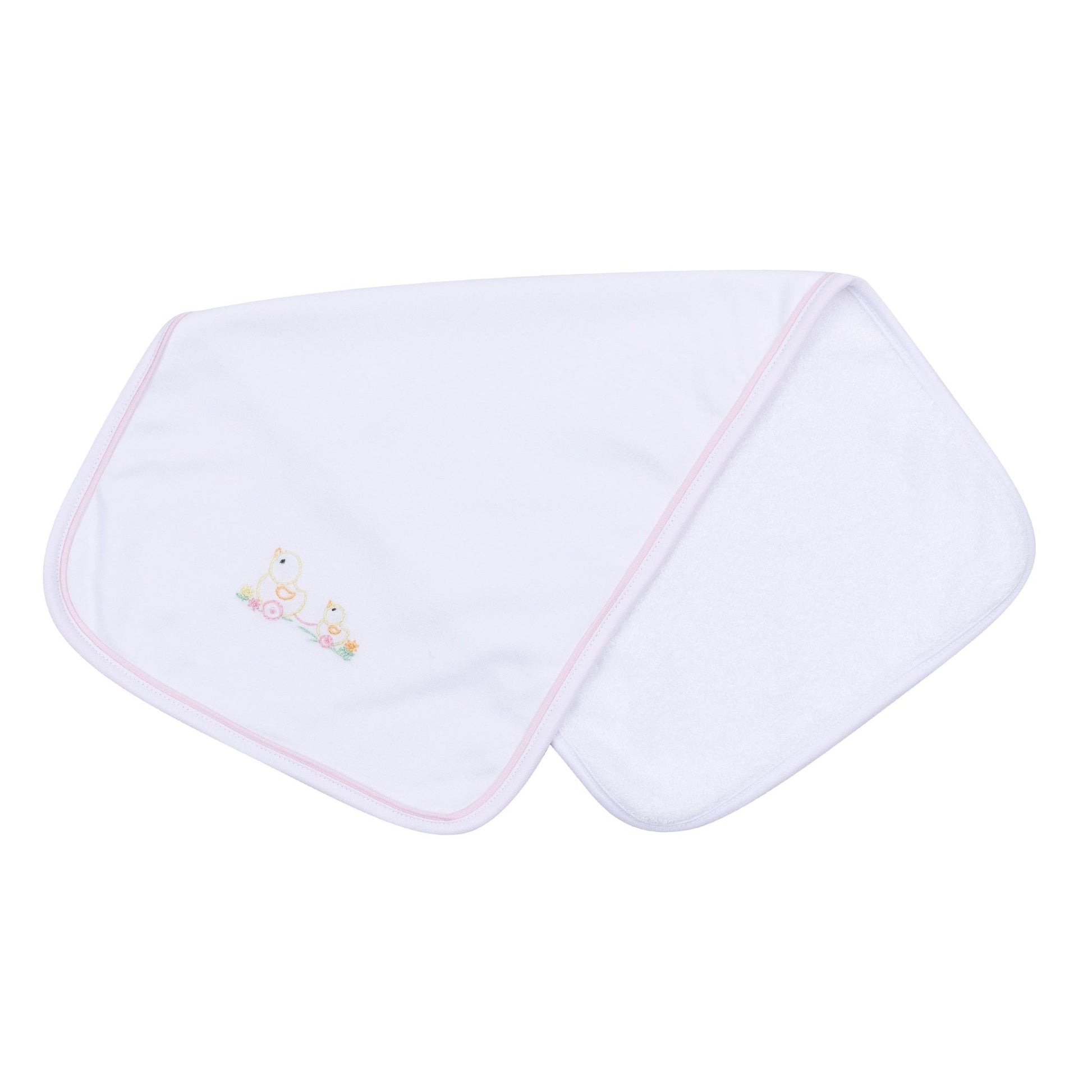 Vintage Duckie Pulltoy Burp Cloth - Pink - Magnolia BabyBurp Cloth