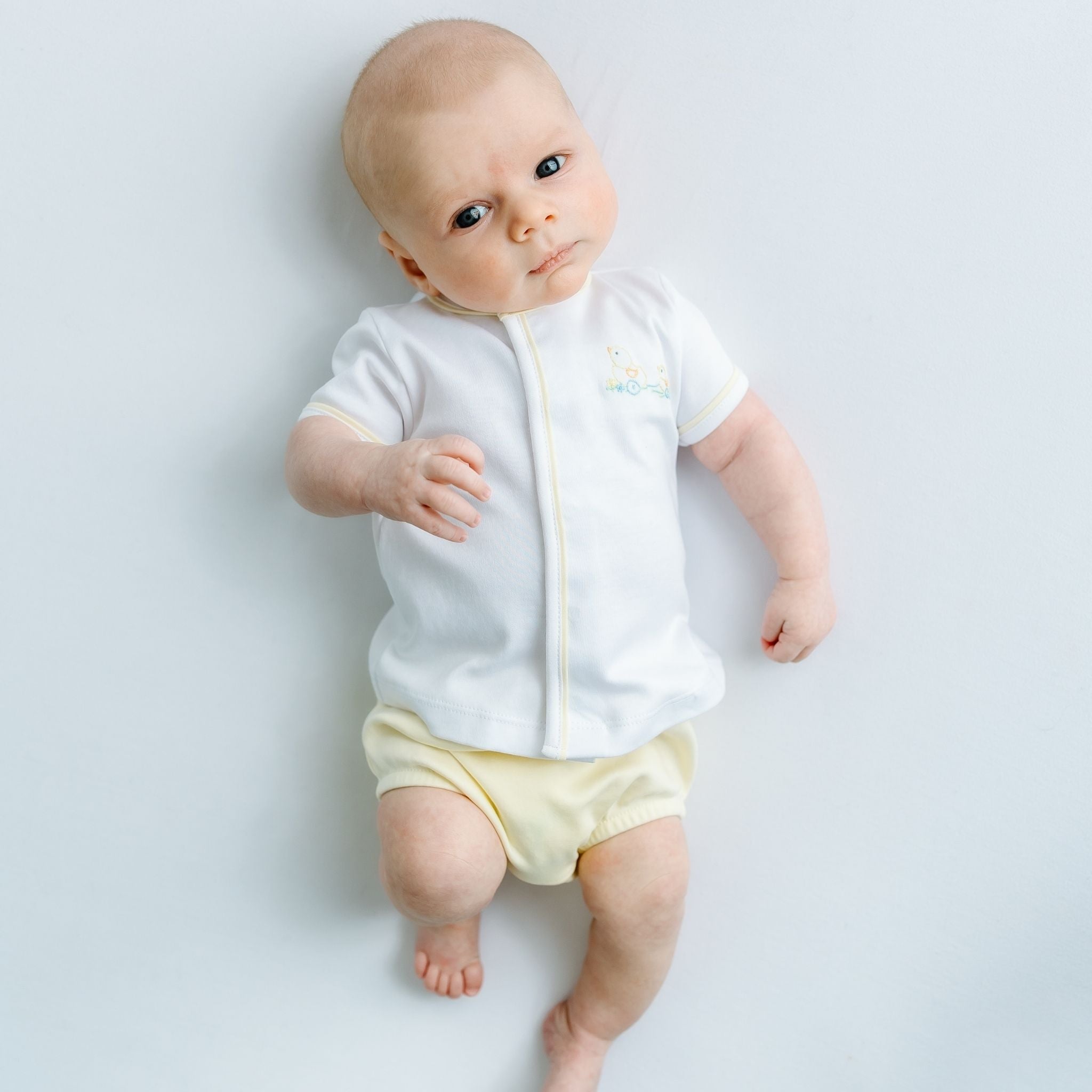 Vintage Duckie Pulltoy Diaper Cover Set - Yellow - Magnolia BabyDiaper Cover