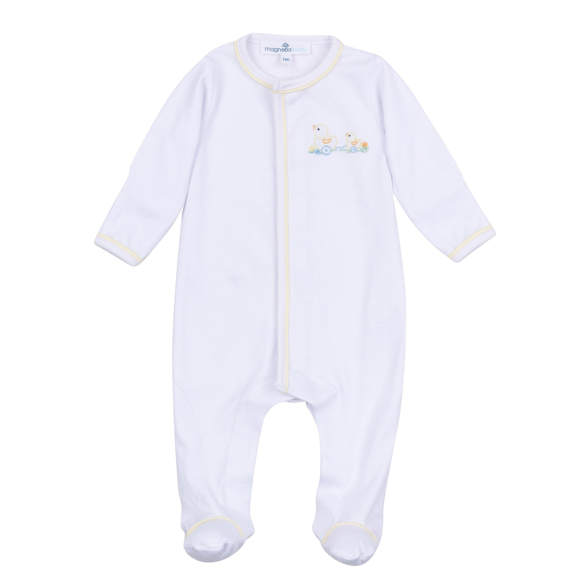 Vintage Duckie Pulltoy Footie - Yellow - Magnolia BabyFootie