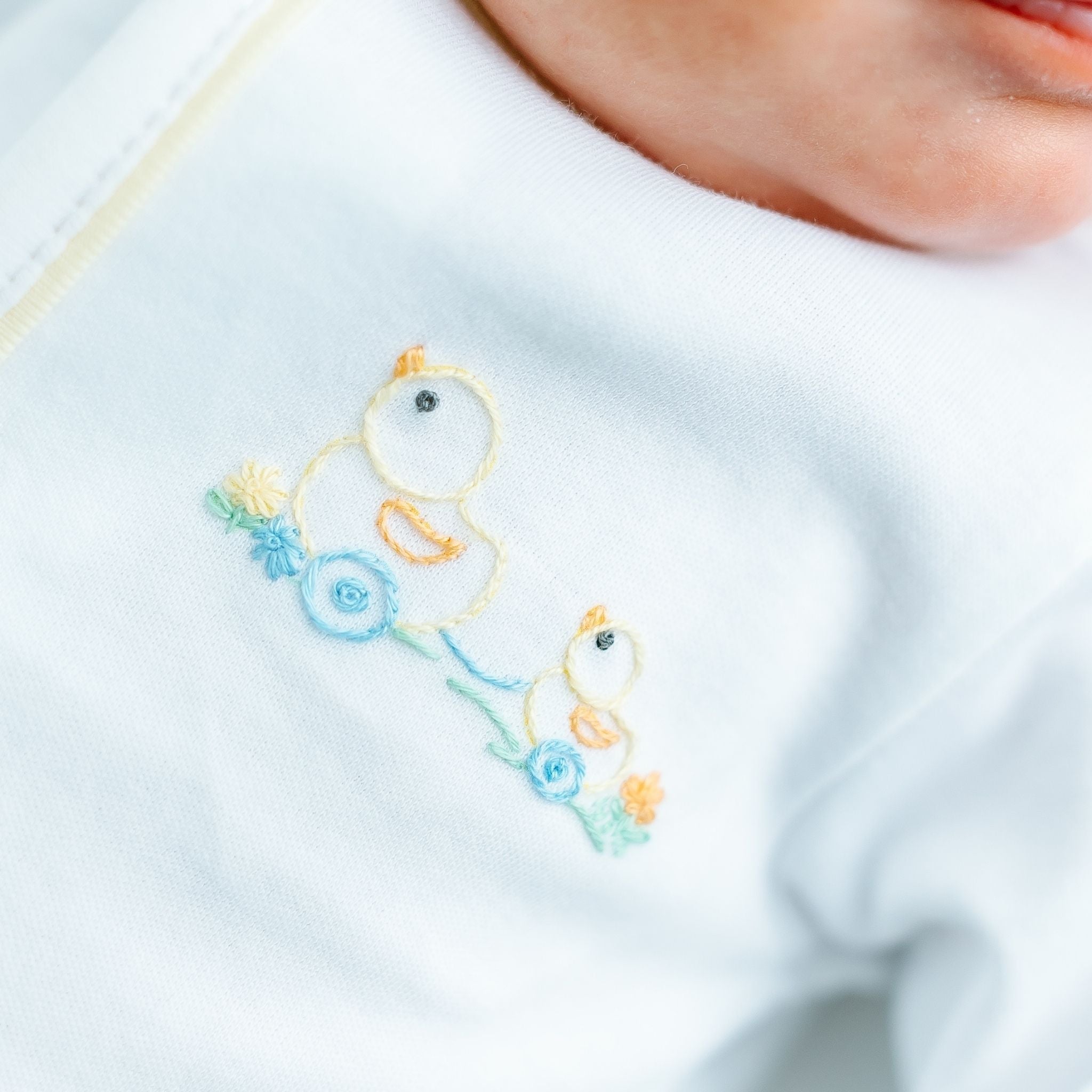 Vintage Duckie Pulltoy Footie - Yellow - Magnolia BabyFootie