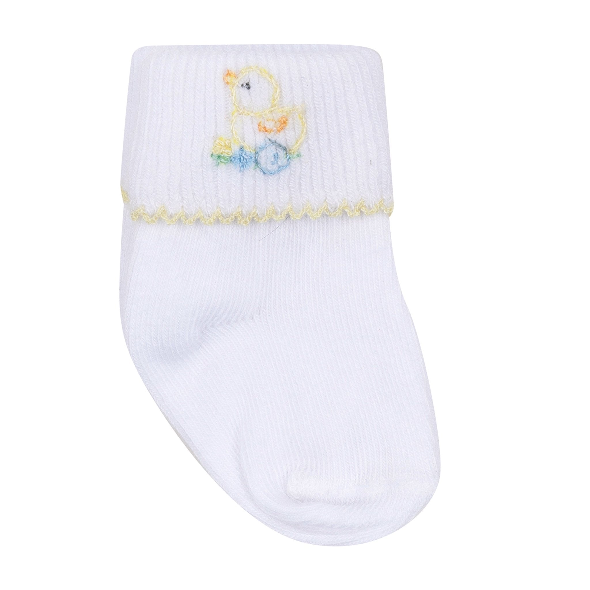 Vintage Duckie Pulltoy Socks - Yellow - Magnolia BabySocks