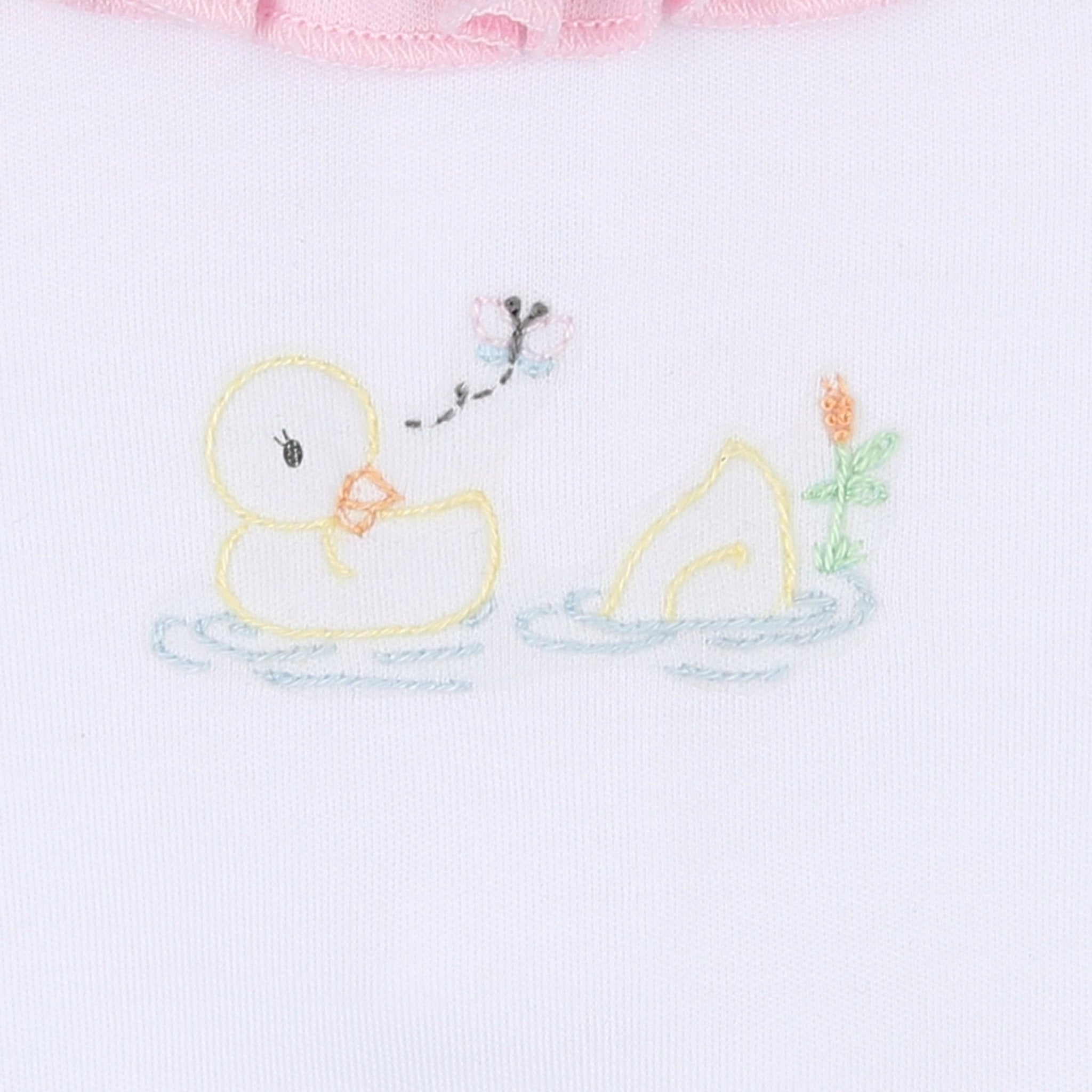 Vintage Duckies Pink Embroidered Hat - Magnolia BabyHat