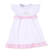  Vintage Duckies Pink Embroidered Ruffle Flutters Dress Set - Magnolia BabyDress