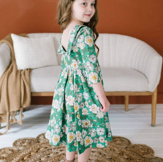 Vintage Greens Rubina Twirl Dress - Magnolia BabyDress