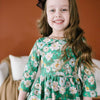 Vintage Greens Rubina Twirl Dress - Magnolia BabyDress
