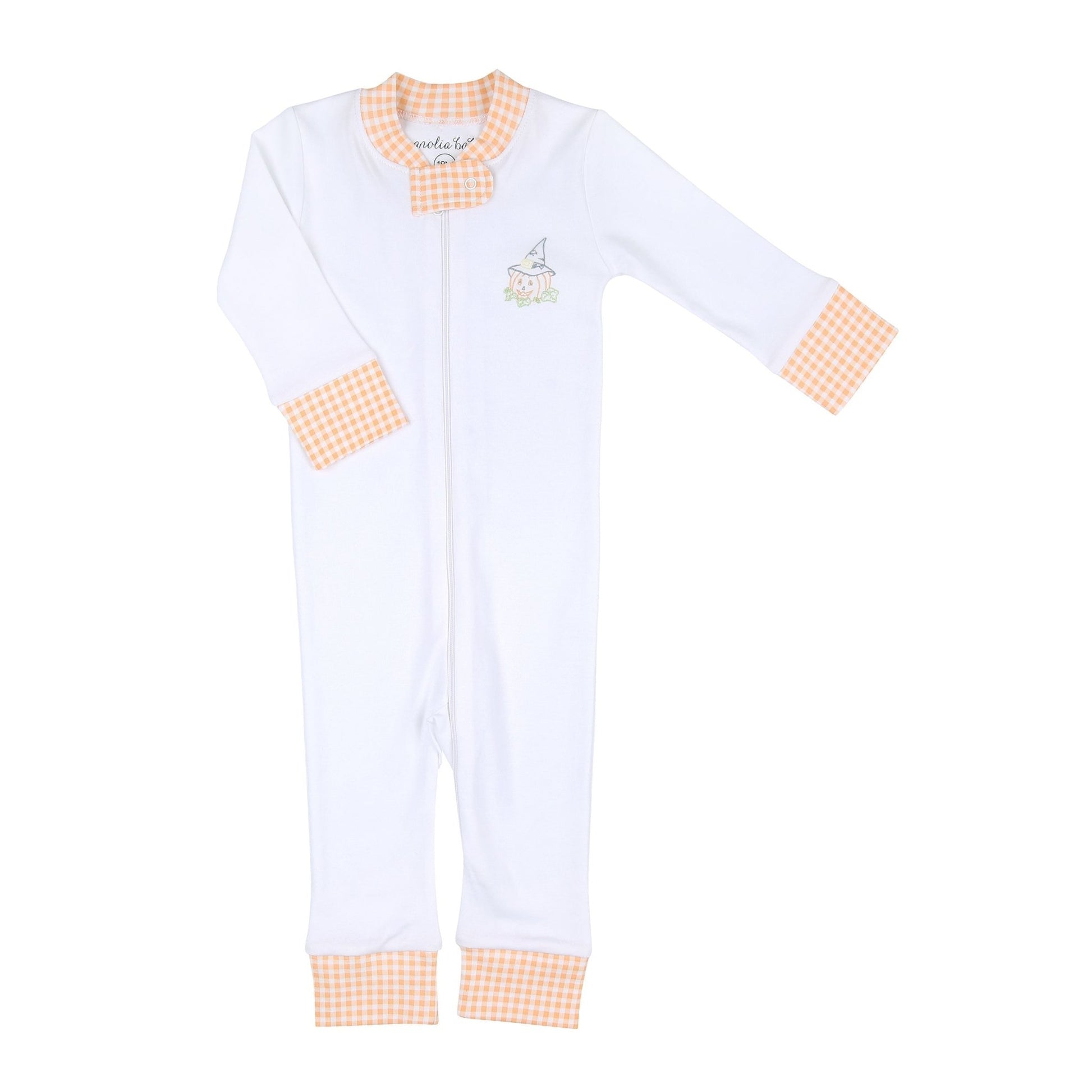 Vintage Jack - O - Lantern Zipper Pajamas - Magnolia BabyZipper Pajamas