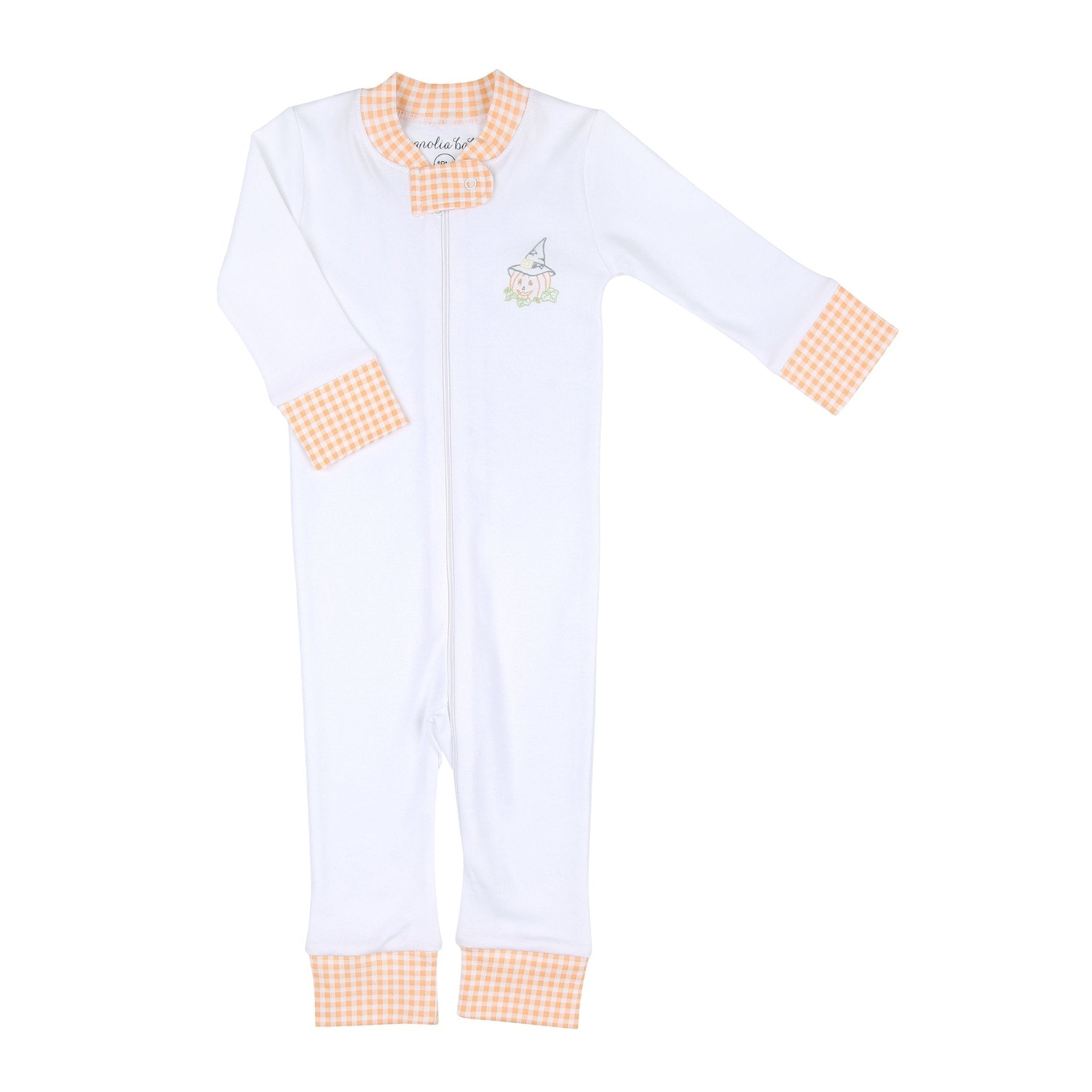 Vintage Jack - O - Lantern Zipper Pajamas - Magnolia BabyZipper Pajamas