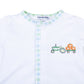 Vintage Pumpkin Picking Embroidered Converter - Blue - Magnolia BabyConverter Gown