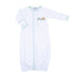 Vintage Pumpkin Picking Embroidered Converter - Blue - Magnolia BabyConverter Gown
