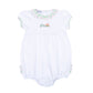 Vintage Pumpkin Picking Embroidered Ruffle Bubble - Pink - Magnolia BabyBubble