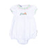 Vintage Pumpkin Picking Embroidered Ruffle Bubble - Pink - Magnolia BabyBubble