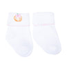 Vintage Pumpkin Picking Embroidered Socks - Pink - Magnolia BabySocks