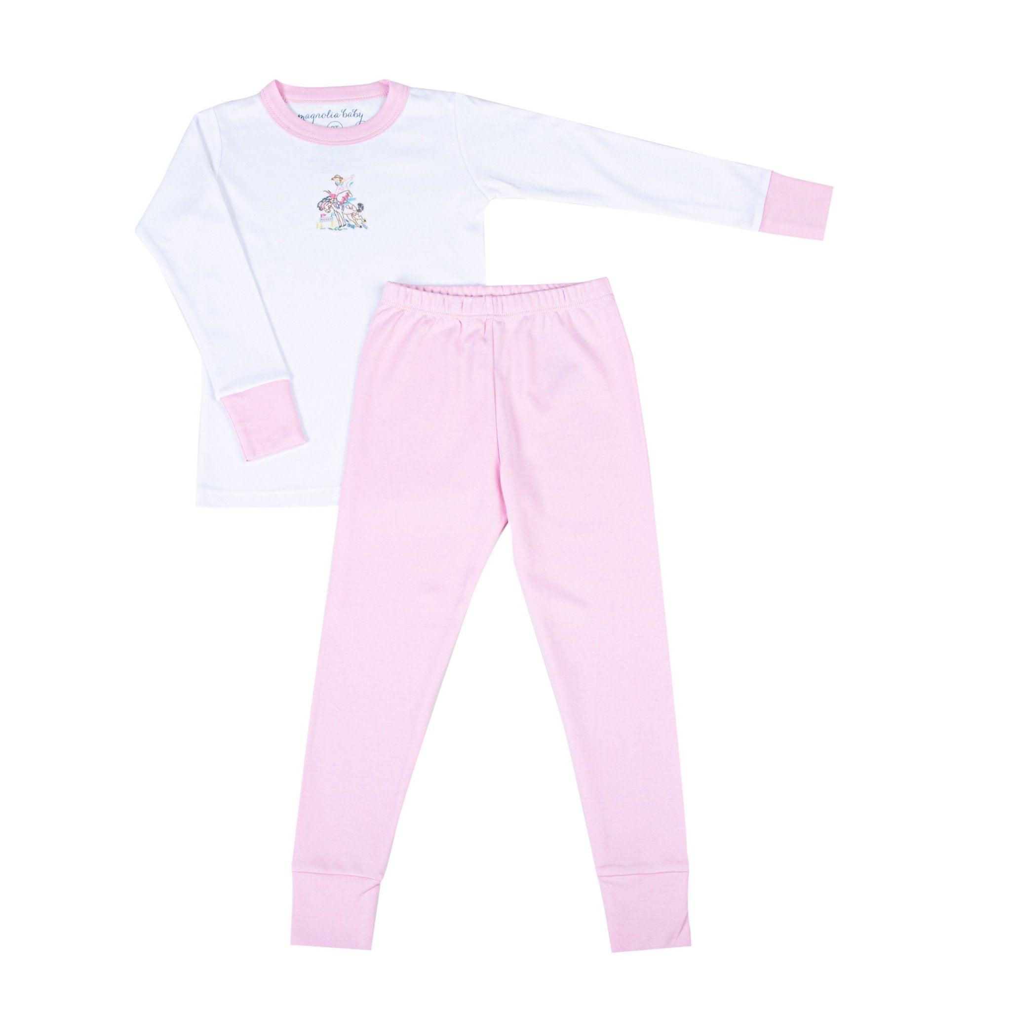 Vintage Rodeo Long Pajamas - Pink - Magnolia BabyLong Pajamas