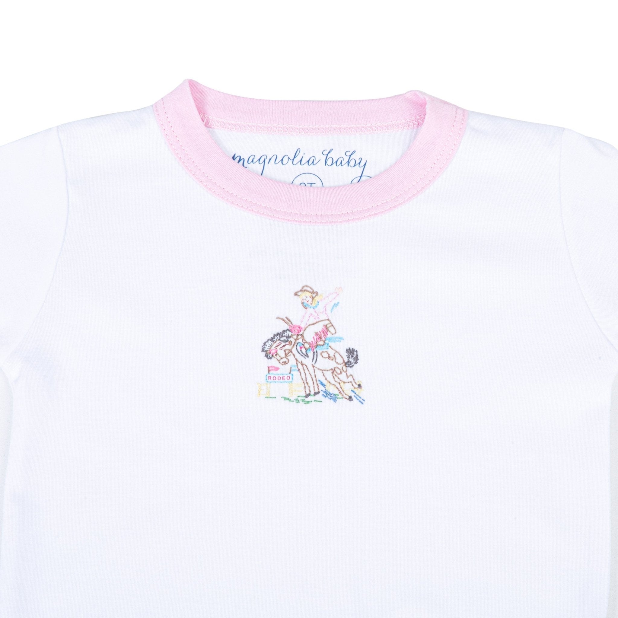Vintage Rodeo Long Pajamas - Pink - Magnolia BabyLong Pajamas