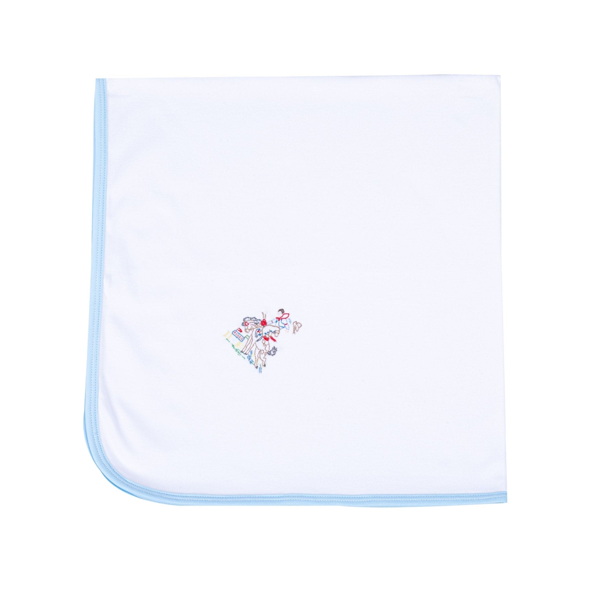 Vintage Rodeo Receiving Blanket - Blue - Magnolia BabyReceiving Blanket