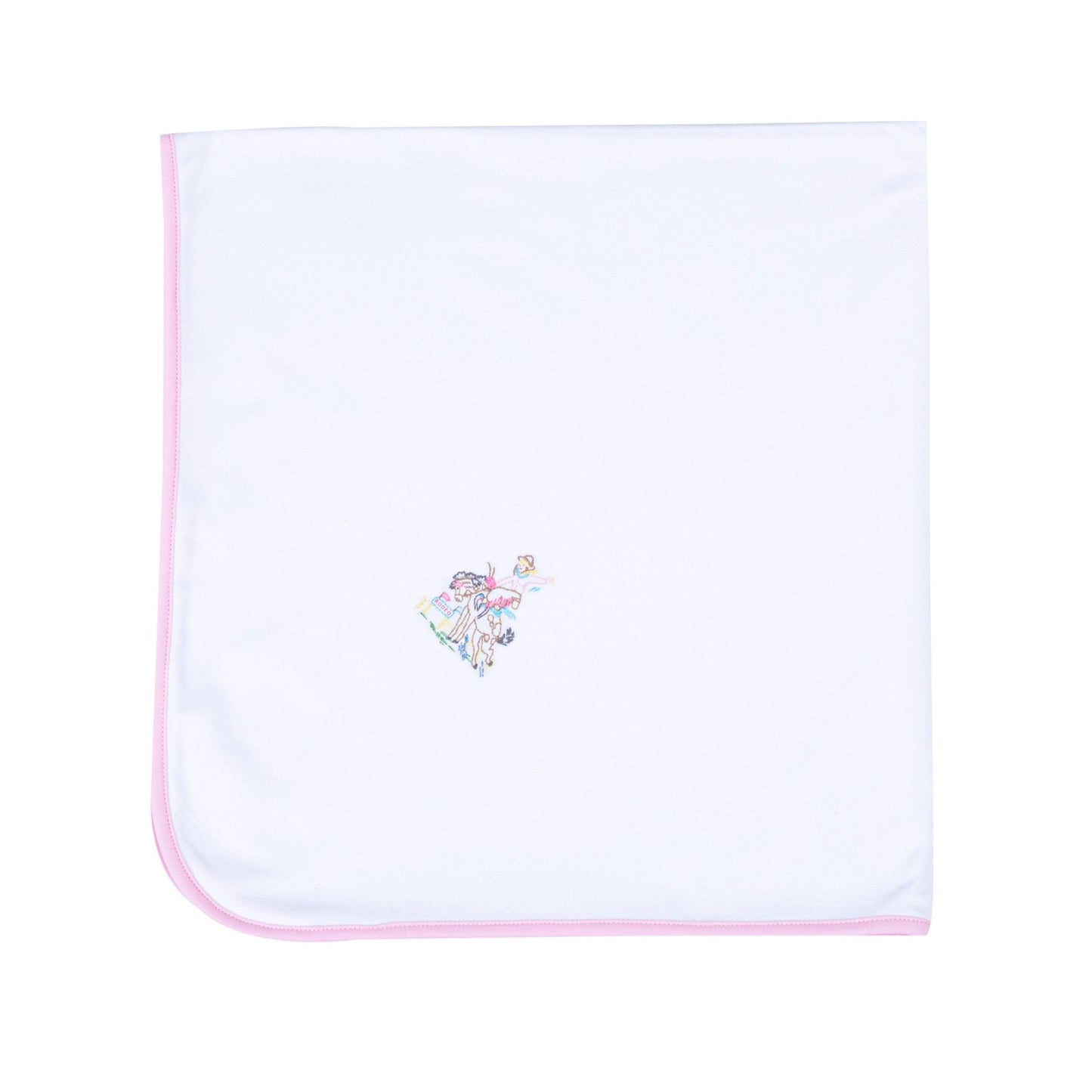 Vintage Rodeo Receiving Blanket - Pink - Magnolia BabyReceiving Blanket