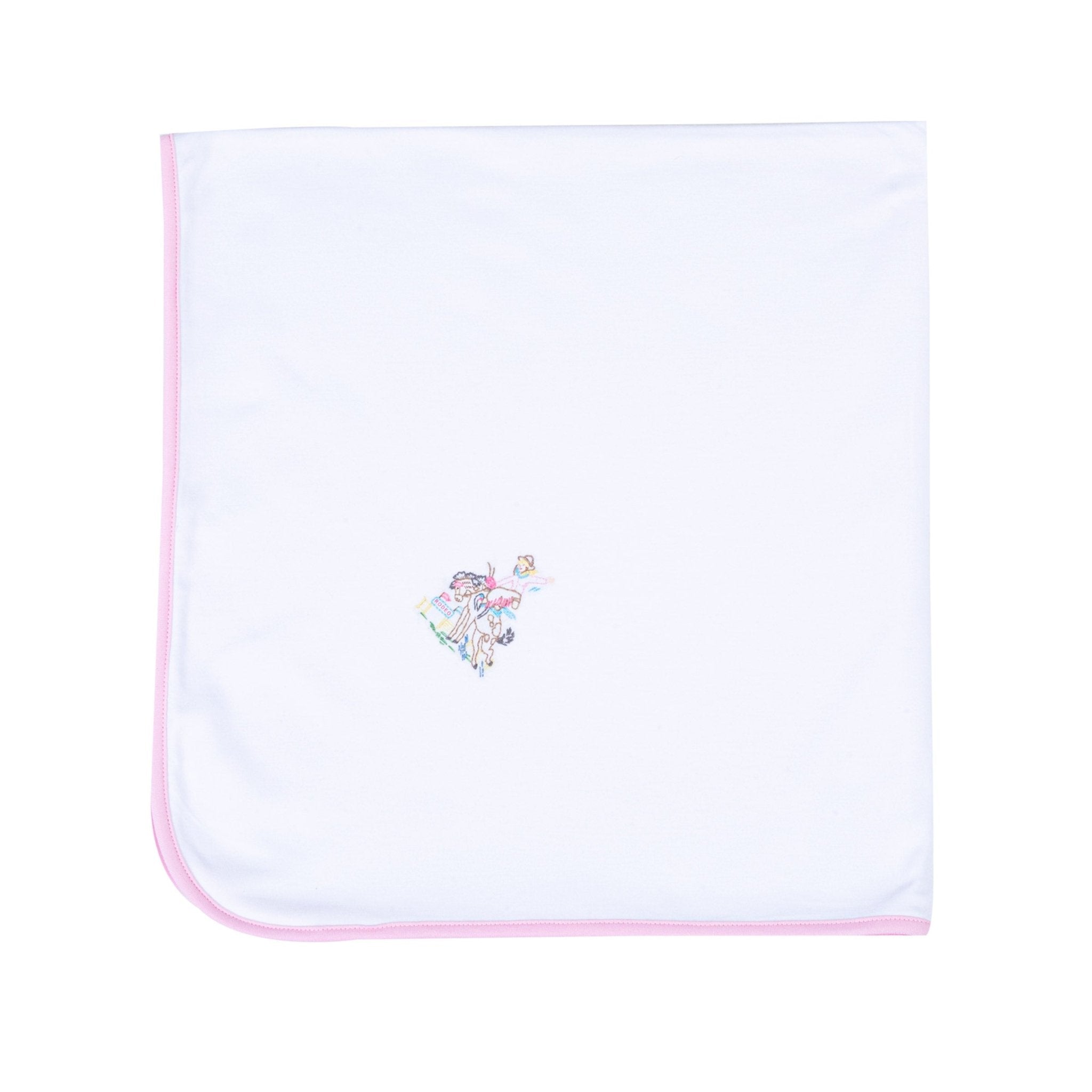 Vintage Rodeo Receiving Blanket - Pink - Magnolia BabyReceiving Blanket