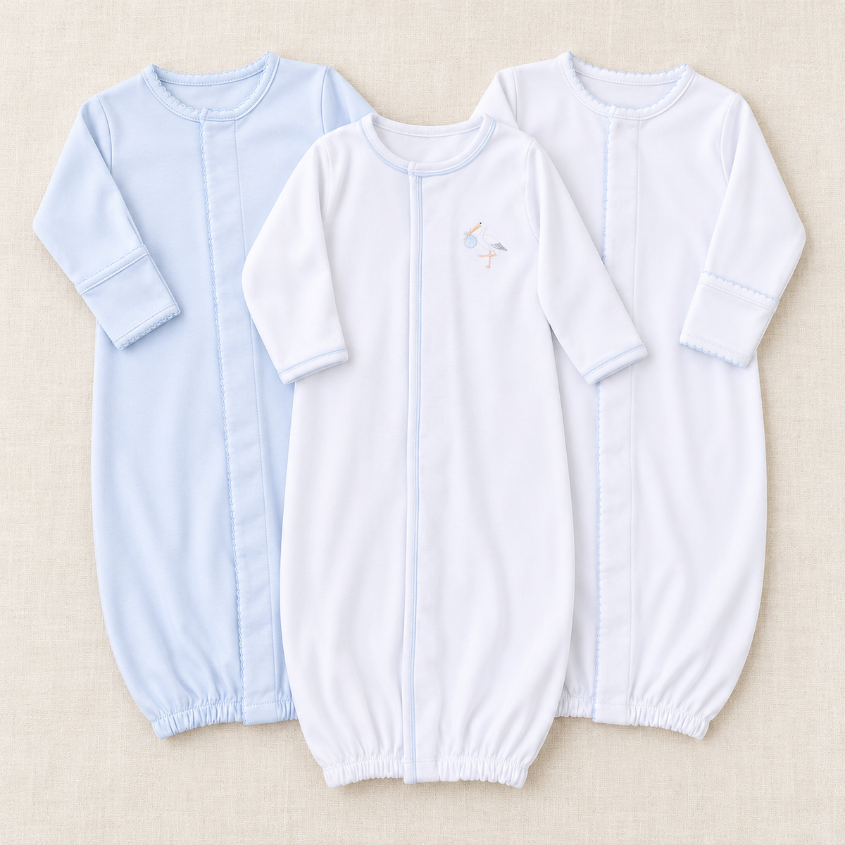 Baby Boy Converter Set - Vintage Stork + Essentials - Set of 3