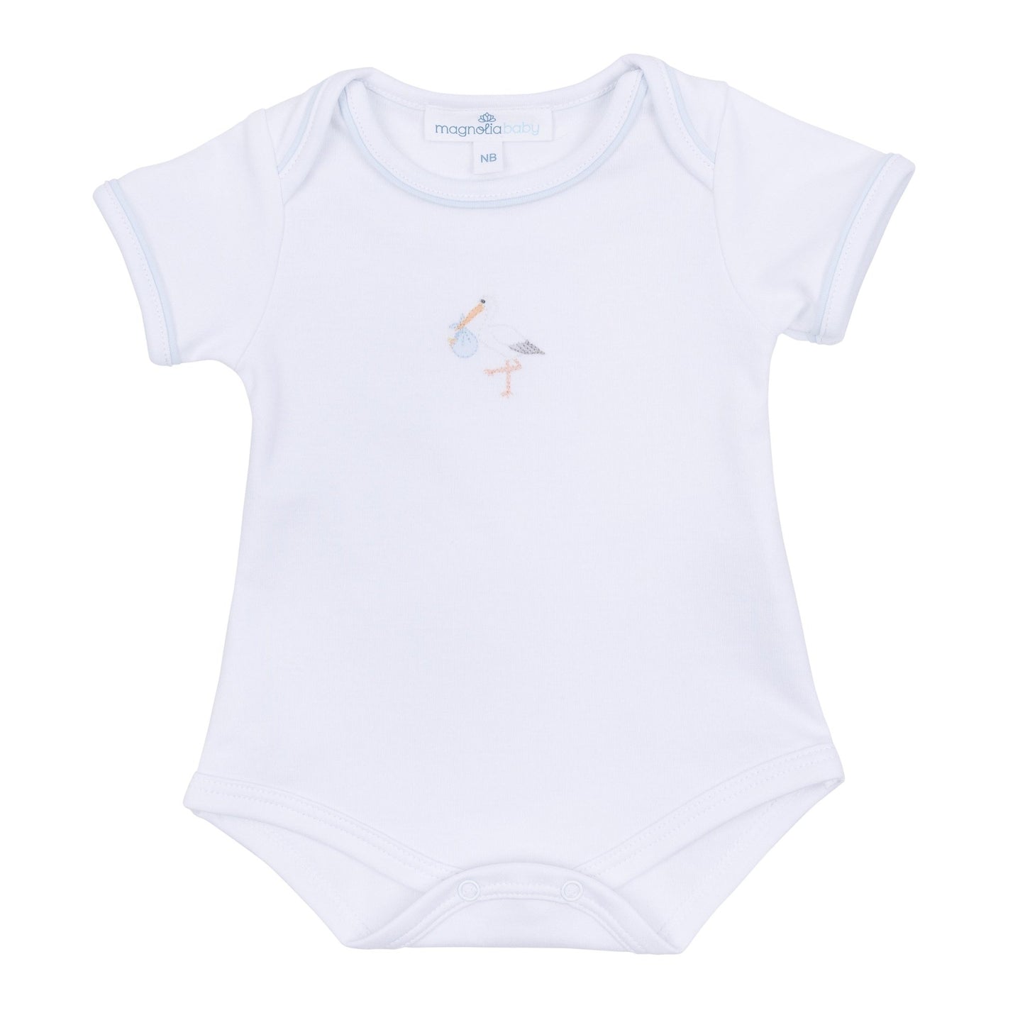 Vintage Stork Bodysuit - Light Blue - Magnolia BabyBodysuit