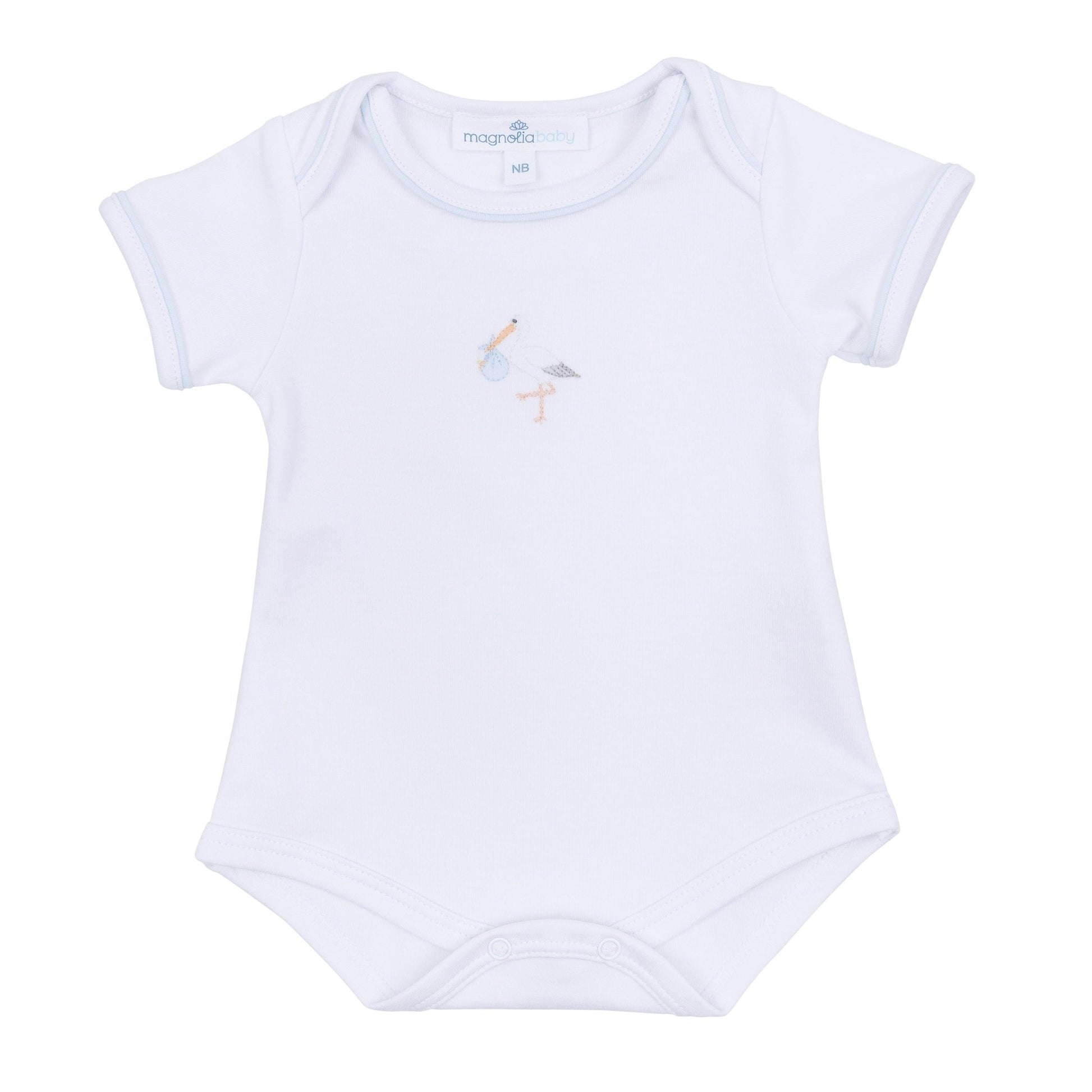 Vintage Stork Bodysuit - Light Blue - Magnolia BabyBodysuit