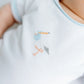 Vintage Stork Bodysuit - Light Blue - Magnolia BabyBodysuit