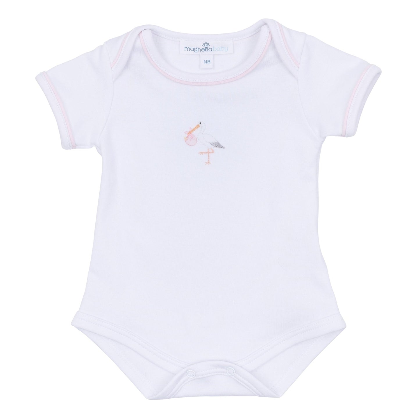Vintage Stork Bodysuit - Pink - Magnolia BabyBodysuit