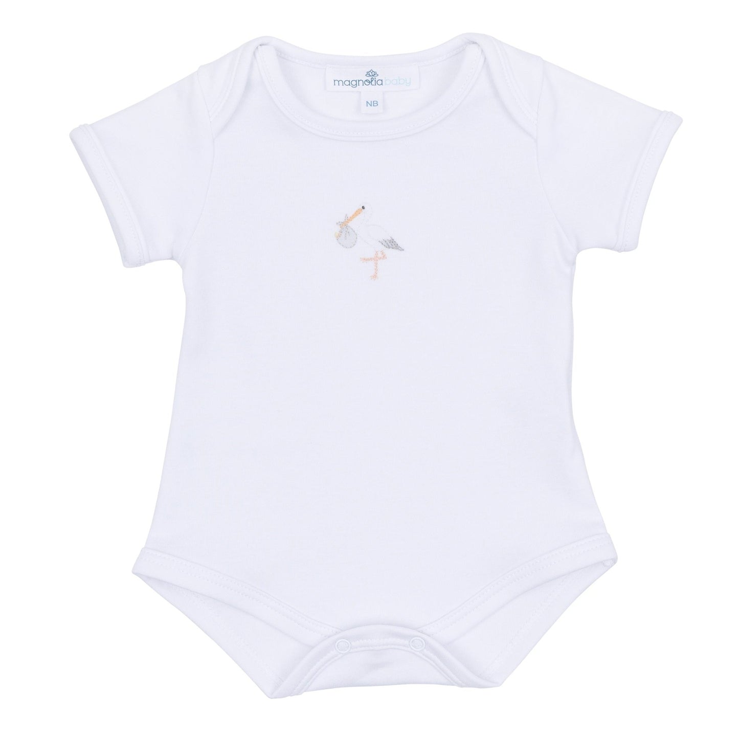 Vintage Stork Bodysuit - White - Magnolia BabyBodysuit