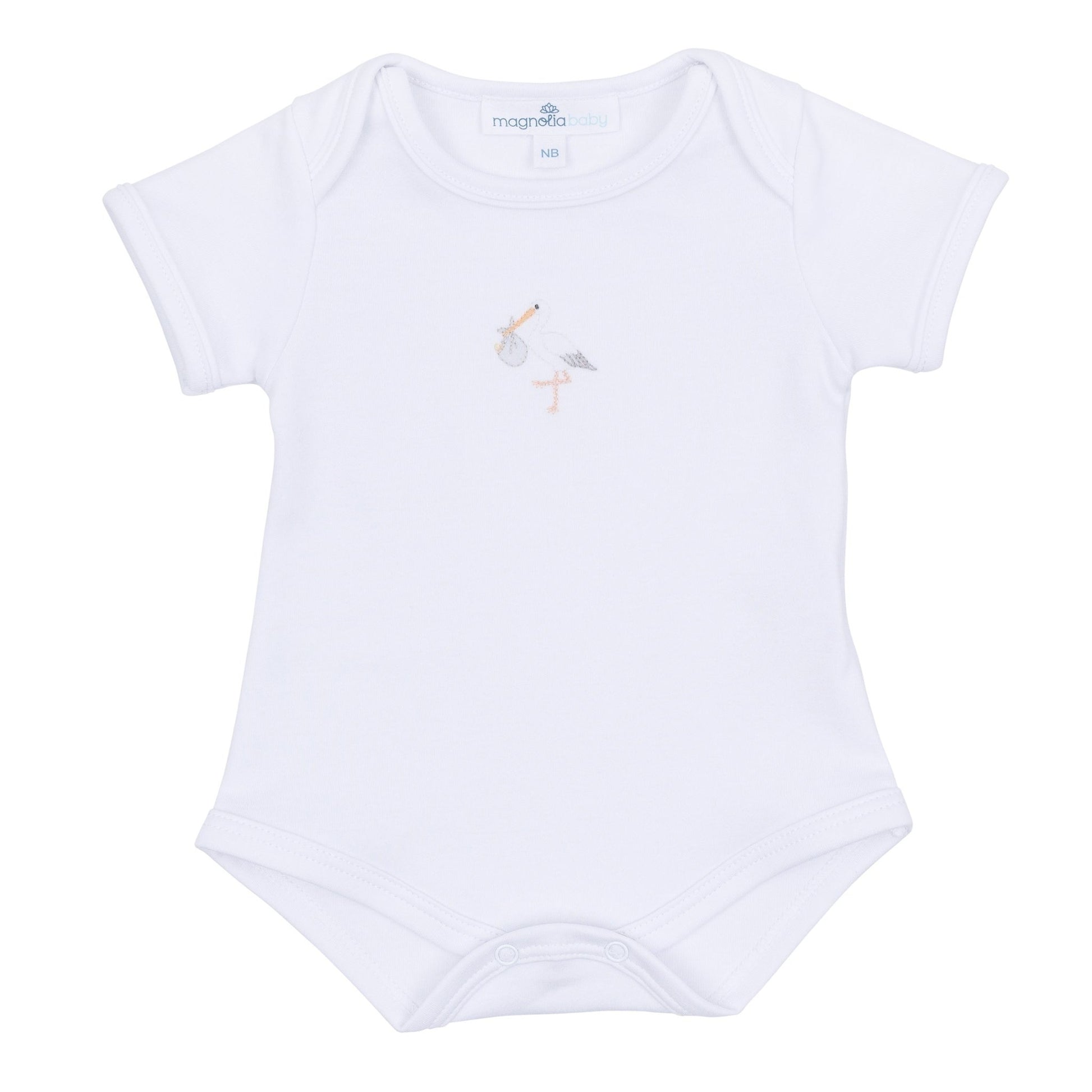 Vintage Stork Bodysuit - White - Magnolia BabyBodysuit