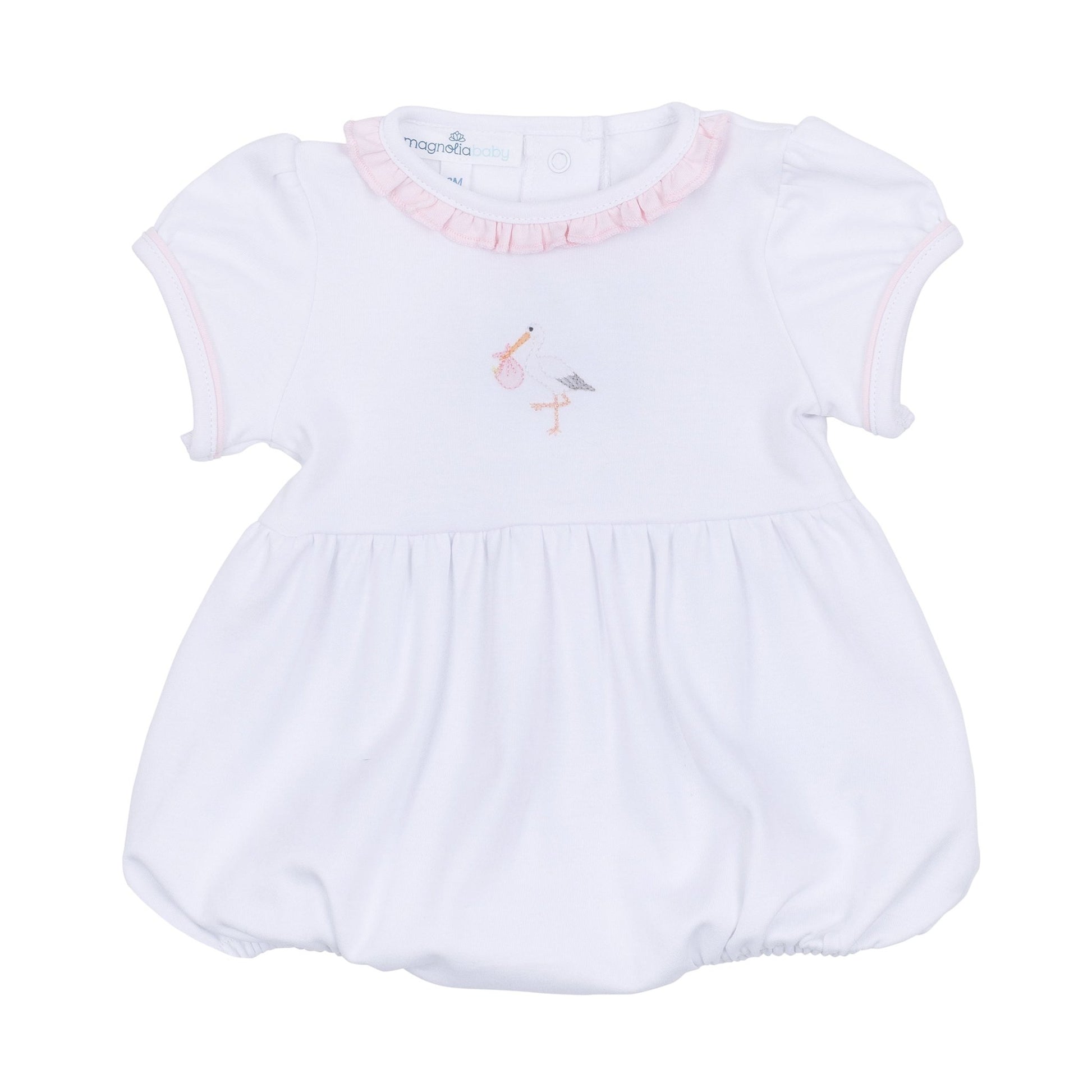 Vintage Stork Bubble - Pink - Magnolia BabyBubble