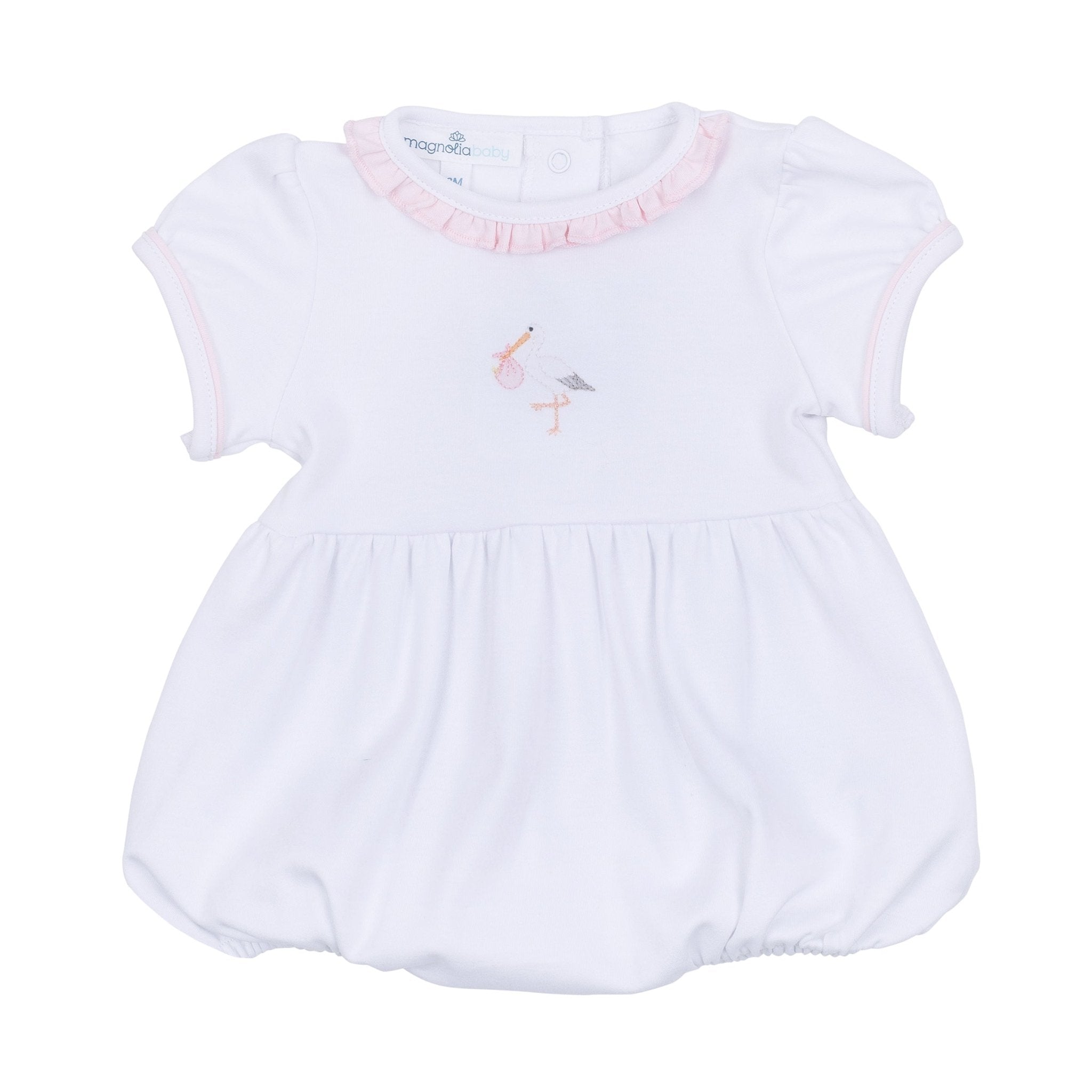 Vintage Stork Bubble - Pink - Magnolia BabyBubble