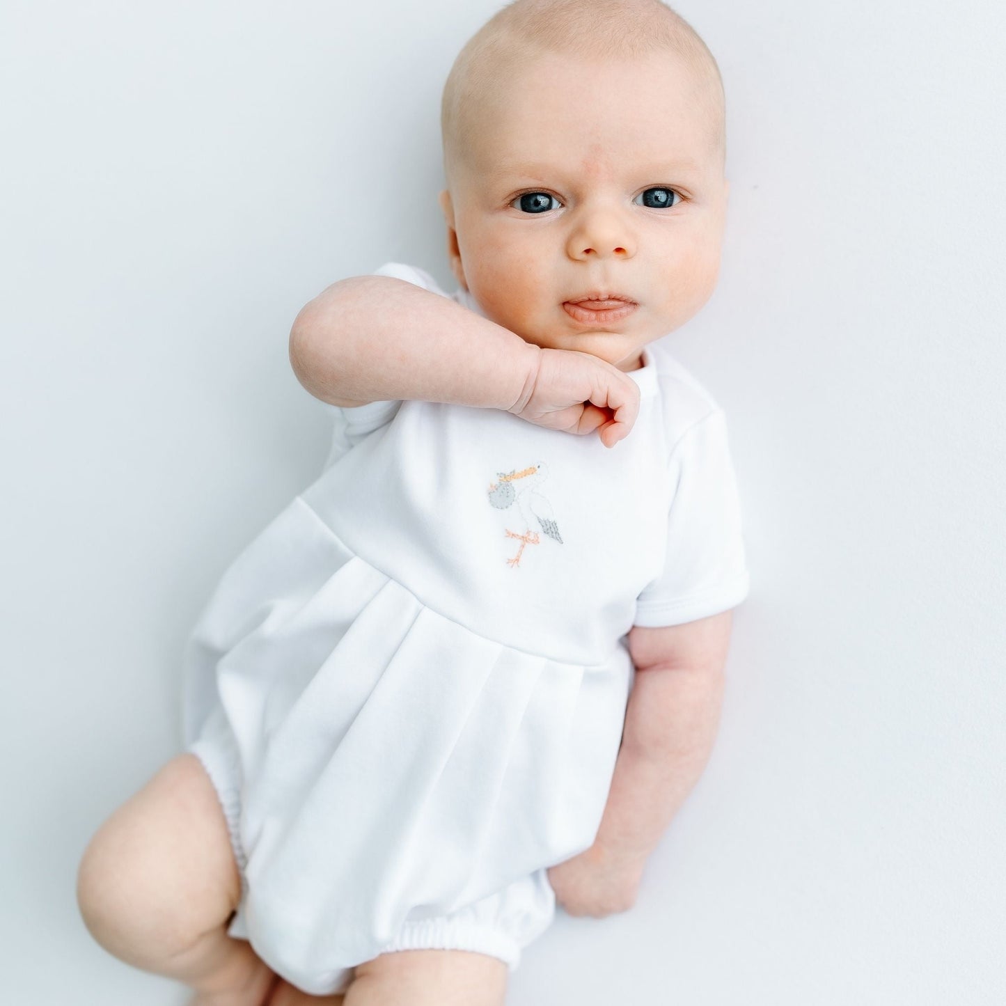 Vintage Stork Bubble - White - Magnolia BabyBubble