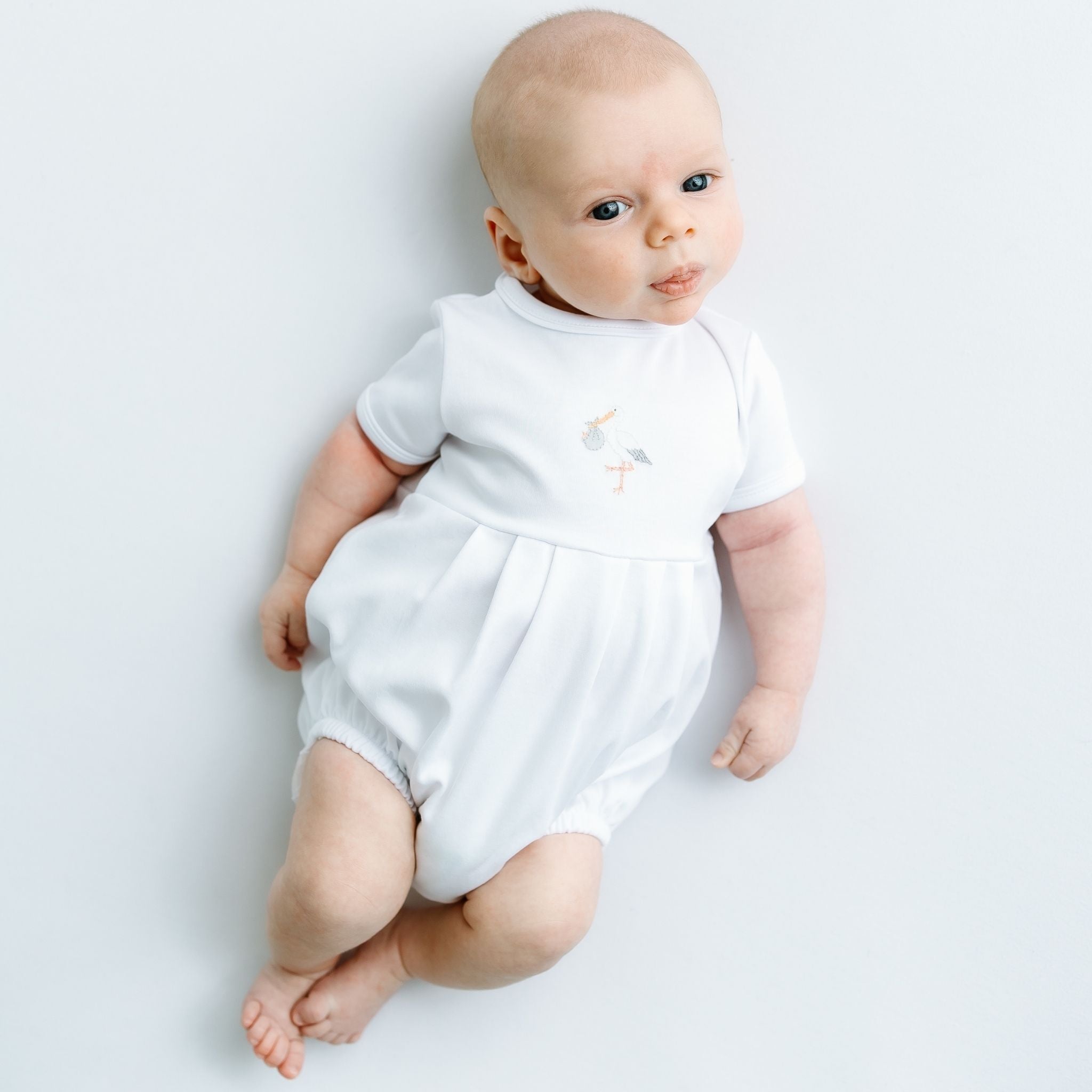Vintage Stork Bubble - White - Magnolia BabyBubble