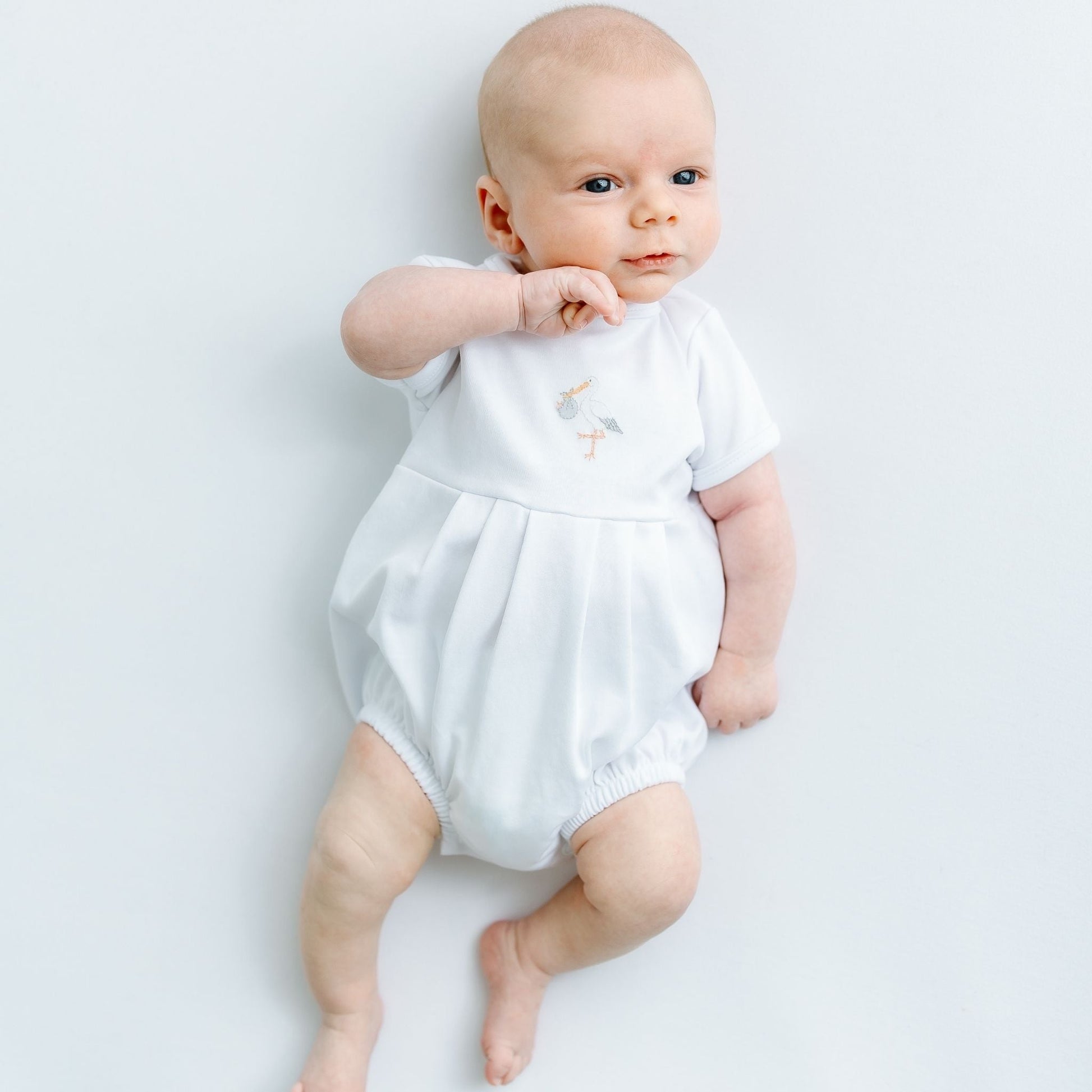 Vintage Stork Bubble - White - Magnolia BabyBubble