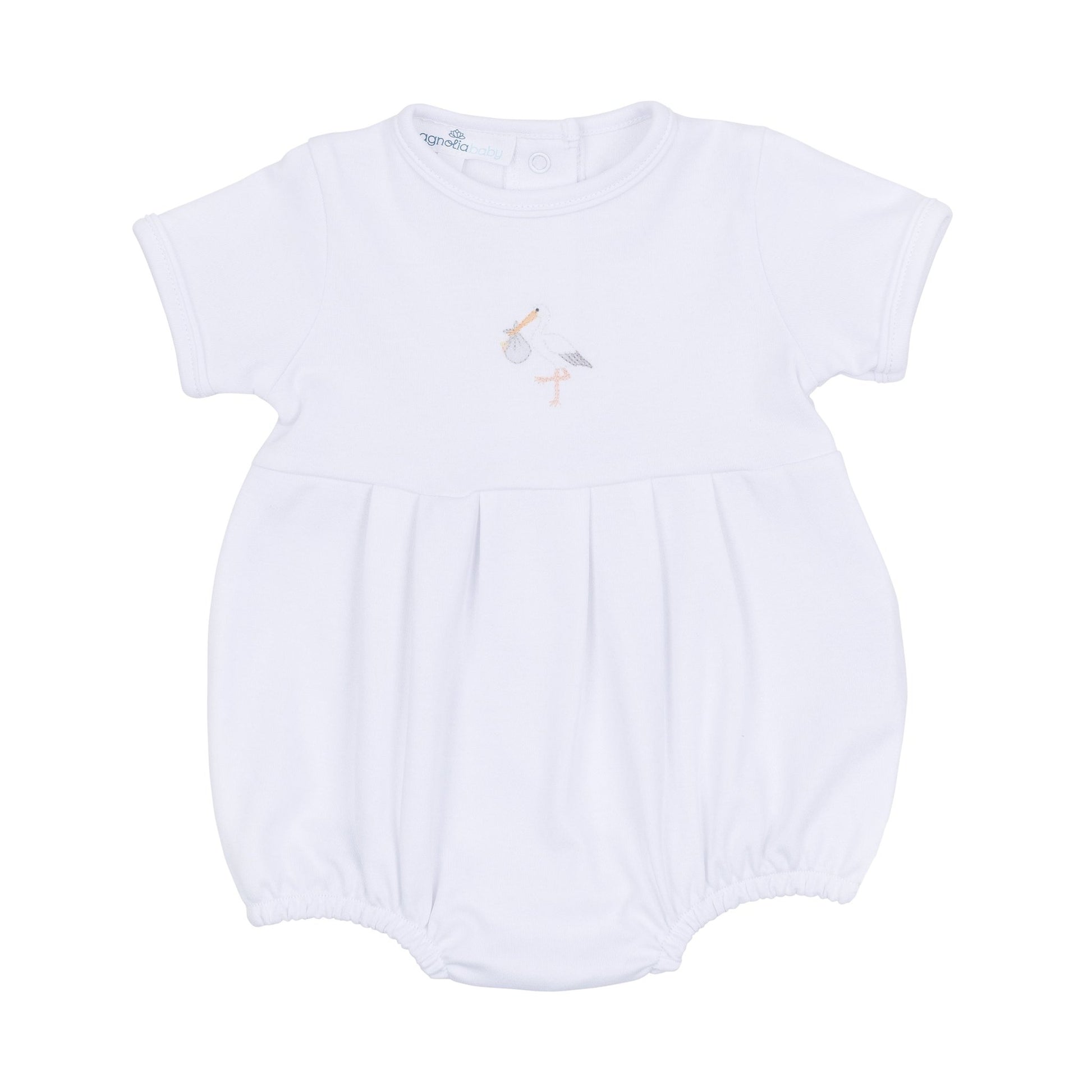 Vintage Stork Bubble - White - Magnolia BabyBubble